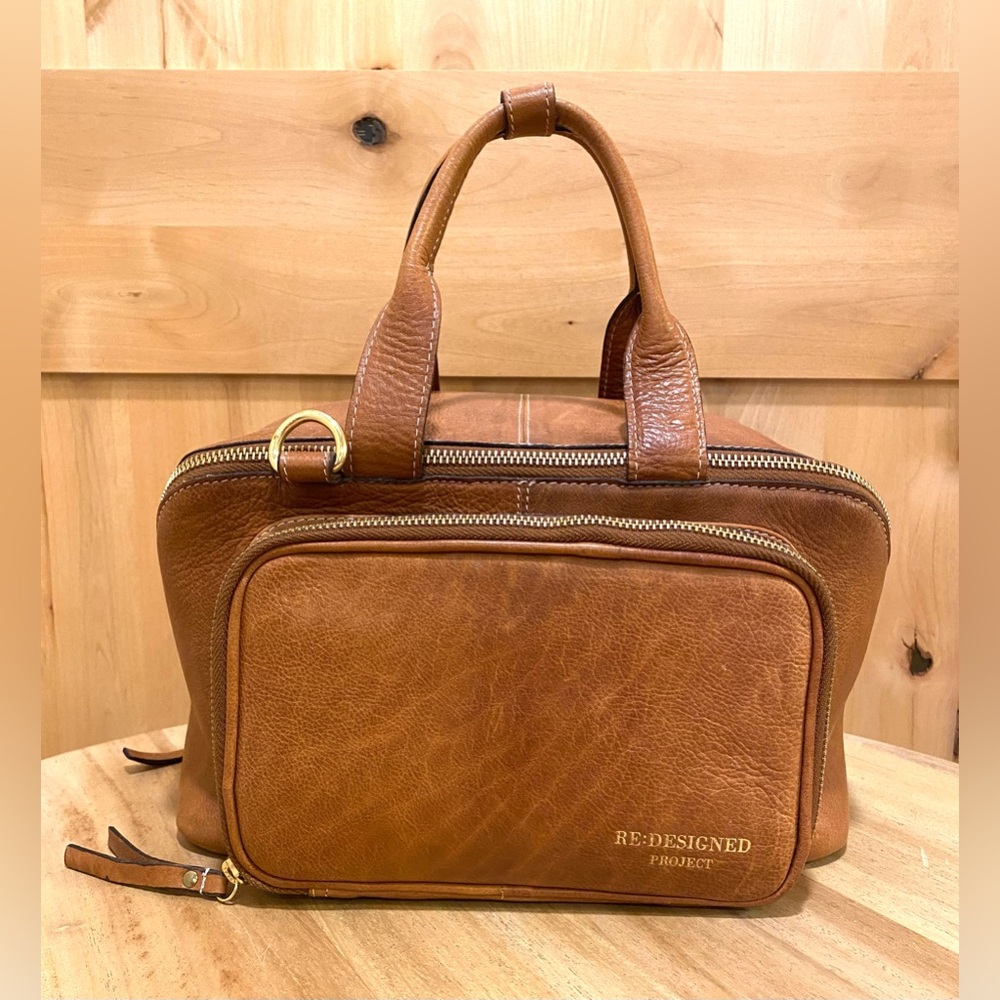RE:DESIGNED PROJECT 39 leather knitting crochet project bag